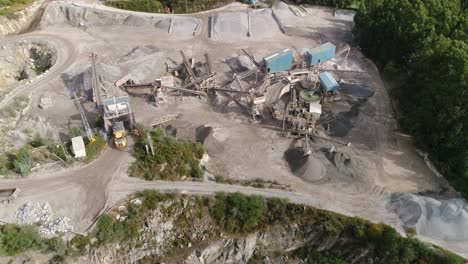 Steinbruch-Für-Den-Bergbau,-Luftaufnahme