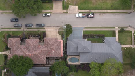Vogelperspektive-Auf-Wohlhabende-Häuser-In-Houston,-Texas