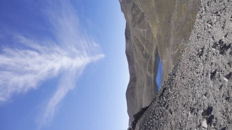 Zeitraffer-Vulkan-Nevado-De-Toluca-Mit-Seen-Im-Krater