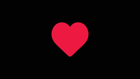 White-heart-icon-transformation-animation-from-outline-to-red-filled-heart,-post-like-on-instagram,-black-screen-background