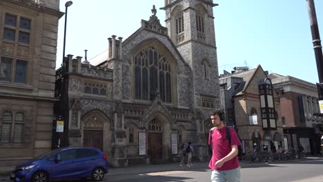 Iglesia-Bautista-De-St-Andrews-Street-En-Regent-Street-En-Cambridge,-Reino-Unido