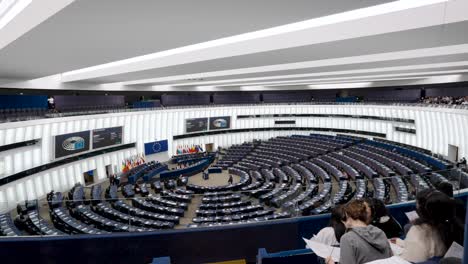 Plenary-room-of-the-European-Parliament-in-Strasbourg-France---Cinematic-travel-shot