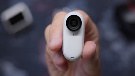 Close-Up-View-Of-Insta360-Go-3-Showing-USB-Port-On-Top-Of-Camera