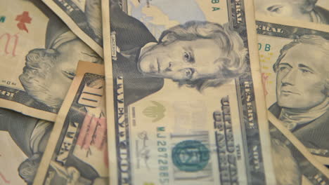 -Close-up-rotating-American-money