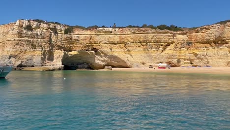 4-K-Bengali-Beach-Caves-on-the-Algarve-coast-Portugal-near-the-Elephant-Rock-Cliffs
