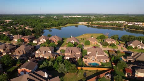 Editorial-Aerial-video-of-Lake-Sharon-in-Corinth-Texas