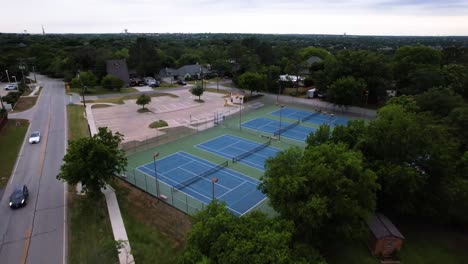 Editorial-Aerial-footage-of-the-Highland-Village-Tennis-Center-courts-in-Highland-Village-Texas