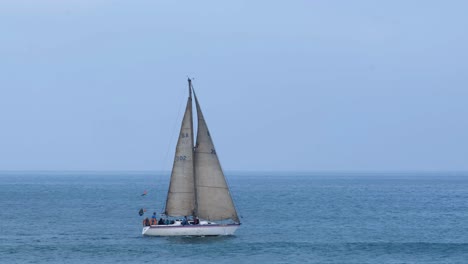An-ocean-yacht-sailing-peacefully-across-the-ocean