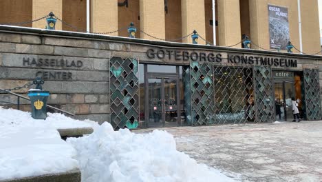 Der-Eingang-Des-Göteborger-Kunstmuseums-Am-Gotaplatsen