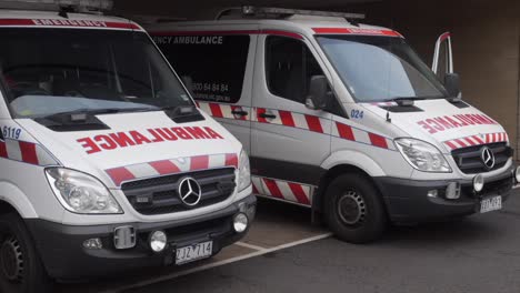 Two-Ambulances-parked-at-hospital
