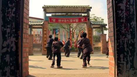 Little-pupils-learn-martial-arts.-Taiwan.-Lockdown-shot