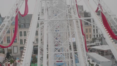 POV-riding-on-big-white-Ferris-wheel-in-Lille-Frqance