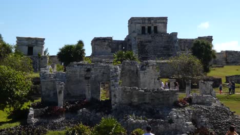 Templo-del-Dios-Descendente-at-Tulum-archeological-site,-Quintana-Roo,-Mexico