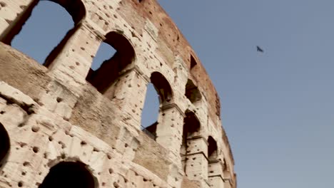Grundriss-Der-Fassade-Des-Römischen-Kolosseums-In-Rom,-Italien
