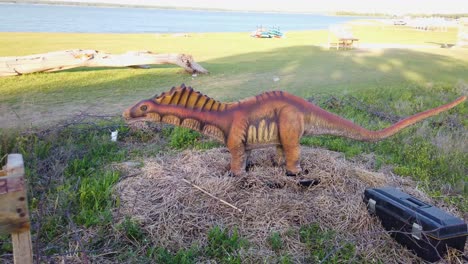 Prehistoric-Park-Amargasaurs-in-Meadowmere-Park-in-Grapevine-Texas