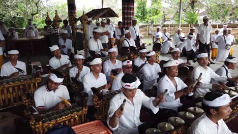 Balinese-Musicians-Play-Gamelan-Semar-Pegulingan-in-Hindu-Temple-Ceremony-at-Bali-Indonesia