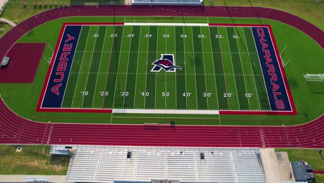 Editorial-aerial-footage-of-the-Aubrey-Highschool-Football-Stadium-in-Aubrey-Texas