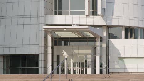 Central-Islip-Federal-Courthouse-Exterior-Close-Up-Tilt-up-shot-Entrance