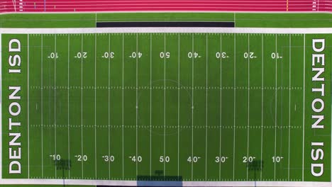 Aerial-footage-of-Ray-Braswell-High-School-Football-Stadium-in-Aubrey-Texas