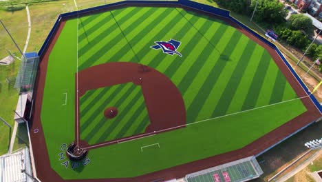 Editorial-aerial-video-of-a-baseball-field-at-the-Aubrey-Highschool-in-Aubrey-Texas