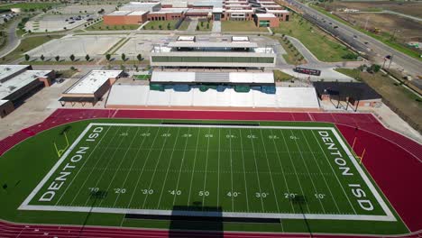 Aerial-footage-of-the-Carrico-Stadium-at-Ray-Braswell-High-School-in-Aubrey-Texas