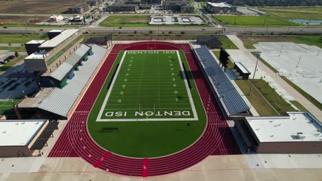 Aerial-footage-of-the-Carrico-Stadium-at-Ray-Braswell-High-School-in-Aubrey-Texas