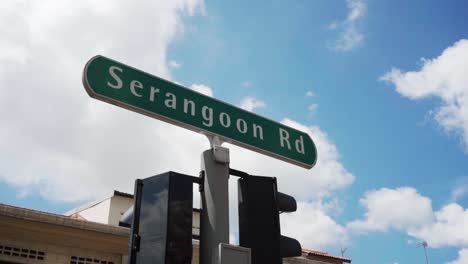 Serangoon-Señal-De-Tráfico-Singapur-Pequeña-India
