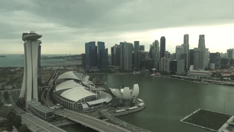 Blick-Auf-Die-Innenstadt-Von-Marina-Bay-Vom-Singapur-Flyer-Aus-Tagsüber