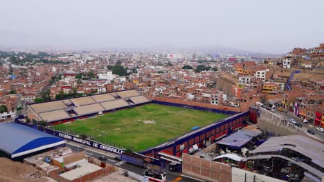 View-Of-Empty-Municipal-Stadium-of-Chorrillos-In-Lima,-Peru