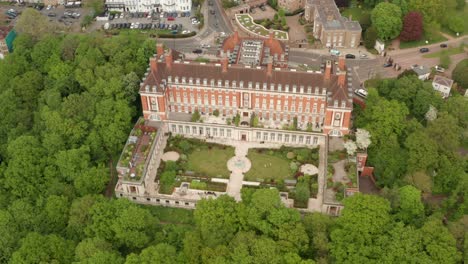 Circling-aerial-shot-over-the-Royal-star-and-Garter-building-London