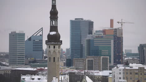 Estonia-Capital-city-Tallinn-downtown-view-during-winters