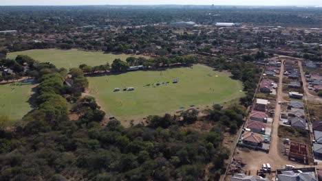 A-schools-rugby-match-by-drone-in-Bulawayo,-Zimbabwe