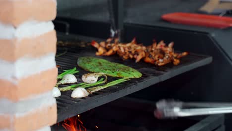 Latin-Chef-Mexican-grill-Nopal-nopales-with-shrimps-and-onions