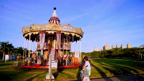 ibiraouera-park-vintage-carousel-for-children-in-urban-park-during-a-sunny-day-of-summer