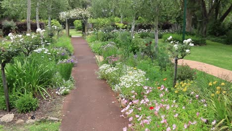 Blühende-Blumenbeete-Im-Stirling-Cottage-And-Gardens---Harvey,-Westaustralien