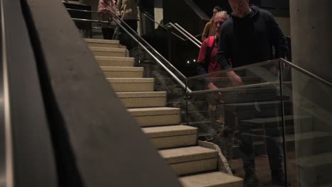 Survivor-Stairs-in-Memorial-Hall-of-National-September-11-Museum,-New-York