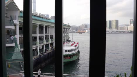 The-"Star"-Ferry-Company,-is-a-passenger-ferry-service-operator-and-tourist-attraction-in-Hong-Kong