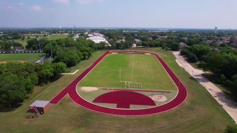 Editorial-Aerial-footage-of-athletic-field-for-Marcus-High-School-in-Flower-Mound-Texas