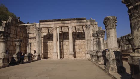Ruins-of-the-synagog-in-Capernaum-Israel-on-the-shores-of-the-Sea-of-Galilee-bible-times-ruins
