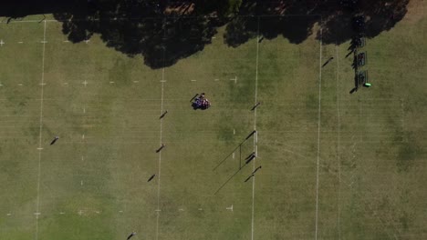 A-schools-rugby-match-by-drone-in-Bulawayo,-Zimbabwe