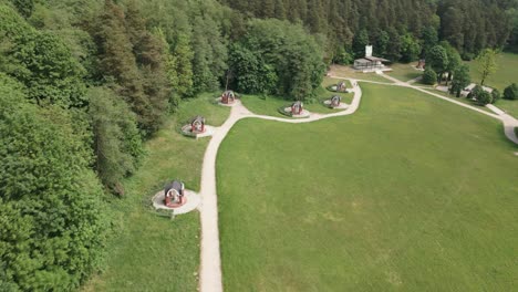 Stations-of-the-Cross-in-Gietrzwałd-surrounded-by-green-nature
