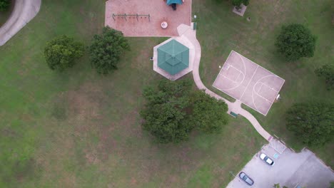 Redaktionelle-Luftaufnahmen-Vom-Westchester-Park-In-Flower-Mound,-Texas