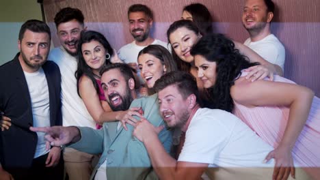 Group-of-young-people-taking-a-photo-at-a-party