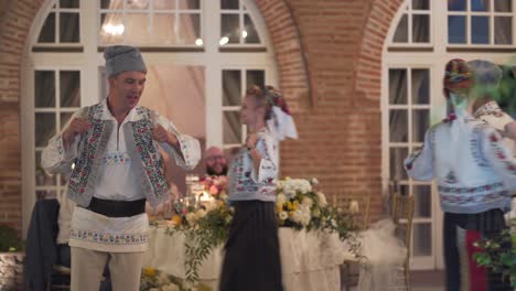 Traditional-Romanian-dancers-perform-at-a-party