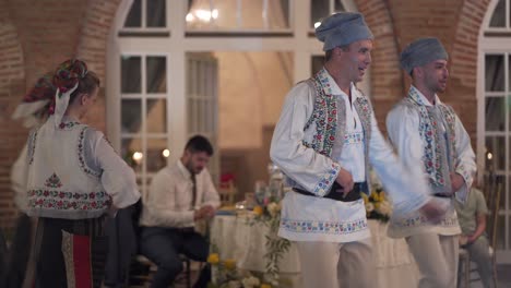 Romanian-traditional-dancers-performing-at-wedding-party