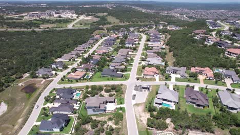 Aerial-footage-of-a-neighbor-in-Bee-Cave-Texas-near-Sweet-Grass-Lane-and-Ringtail-Stream-Drive