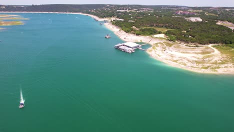 Aerial-footage-of-the-Mansfield-Water-Treatment-Facility-on-Lake-Travis-near-Austin-Texas