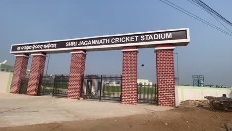 Aufnahme-Eines-Neu-Eingeweihten-Shri-Jaganath-Cricket-Stadions