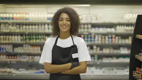 Young-African-American-woman-at-food-shot.-Business-concept