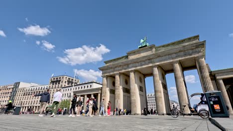 Beautiful-Gate-in-Berlin-being-viewed-as-a-tourist-destination
